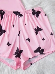 Bộ đồ ngủ Nữ Tim Loại bướm Dễ thương - Màu Hồng baby - Xem 5
