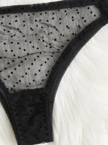 Set de lencería con aro de malla