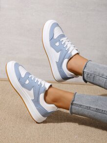 Hai âm Mặt trước thắt dây Giày trượt băng , Nhiều màu Thể thao Chặn màu Giày thể thao - Nhiều màu - Xem 2