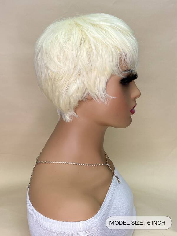 Synthetic Heat Resistant Wigs Natural Wave Short Wigs With Bangs