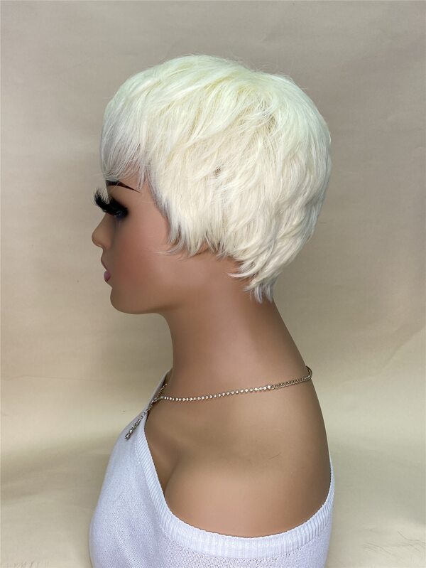 Synthetic Heat Resistant Wigs Natural Wave Short Wigs With Bangs