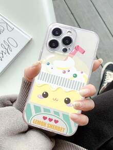 Cartoon Graphic Clear Phone Case - Multicolor - View 2