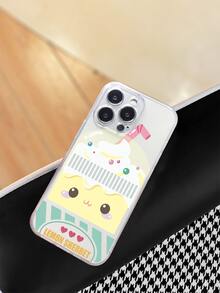 Cartoon Graphic Clear Phone Case - Multicolor - View 4