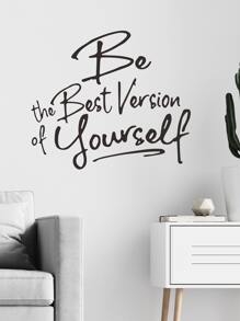 1 件标语图形墙贴、贴纸、墙贴、乙烯基贴花用于家居装饰、春季装饰品让您的家焕然一新、节日装饰贴纸礼物生日毕业