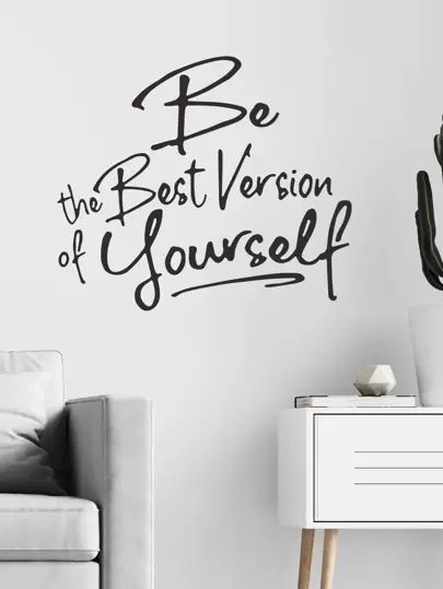 1 件标语图形墙贴、贴纸、墙贴、乙烯基贴花用于家居装饰、春季装饰品让您的家焕然一新、节日装饰贴纸礼物生日毕业