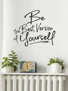 1 件标语图形墙贴、贴纸、墙贴、乙烯基贴花用于家居装饰、春季装饰品让您的家焕然一新、节日装饰贴纸礼物生日毕业