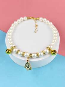 1pc Christmas Tree Pendant Pet Necklace For Cat And Dog For Photo Prop Accessory - Multicolor - View 1