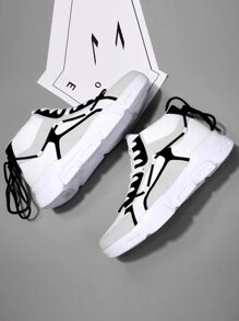 Men High-Top Casual Sports Shoes With Non-Slip And Wear-Resistant Design - Multicolor - View 3