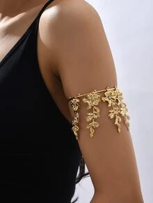 Rhinestone & Flower Decor Arm Ring