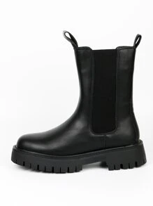 Men Slip On Chelsea Boots - Black - View 3
