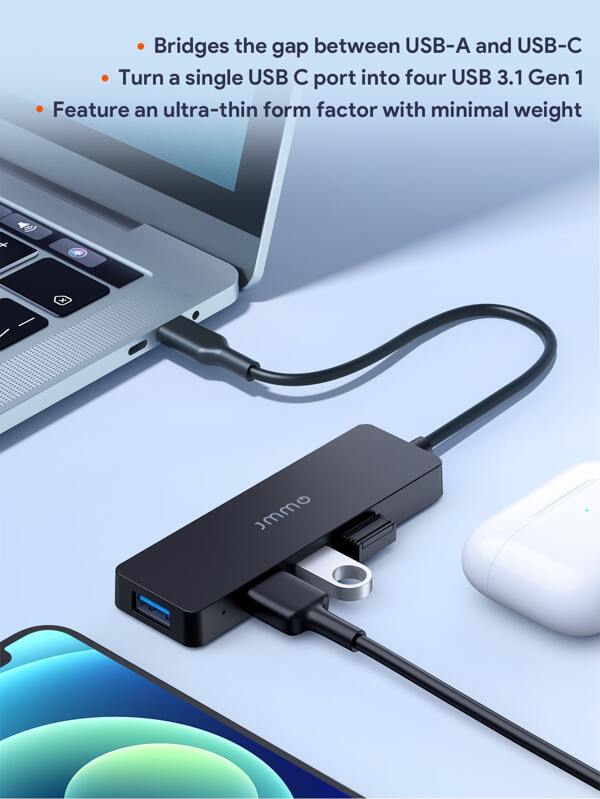 JMMO USBC Hub With 4 USB 3.0 Ports SHEIN EUR