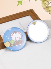 1 pieza Espejo Navidad con estampado de oso de dibujos animados - Multicolor - Ver 3