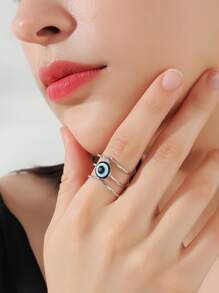 Anillo decoración del mal de ojo - Multicolor - Ver 1