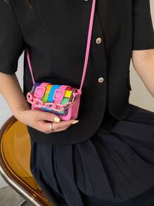 Túi Crossbody Nữ Khóa Khối Màu Sẵn sàng - Nhiều màu - Xem 3