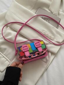 Túi Crossbody Nữ Khóa Khối Màu Sẵn sàng - Nhiều màu - Xem 7