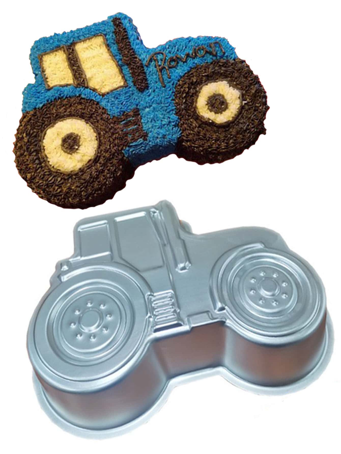 1 pieza Molde de pastel de coche - Plateado - Ver 1