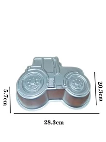 1 pieza Molde de pastel de coche - Plateado - Ver 5