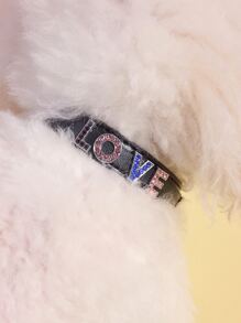 1pc Multicolor Replacement Crystal Letters For Collar, Color Is Sent At Random - Multicolor - View 2