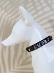 1pc Multicolor Replacement Crystal Letters For Collar, Color Is Sent At Random - Multicolor - View 6