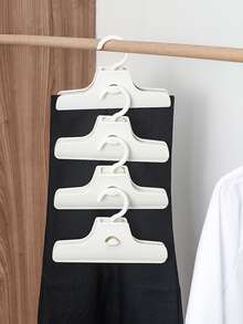 1pc Plain Pants Hanger - White - View 1