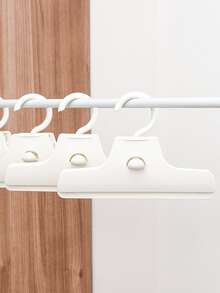 1pc Plain Pants Hanger - White - View 3
