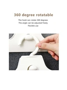 1pc Plain Pants Hanger - White - View 5