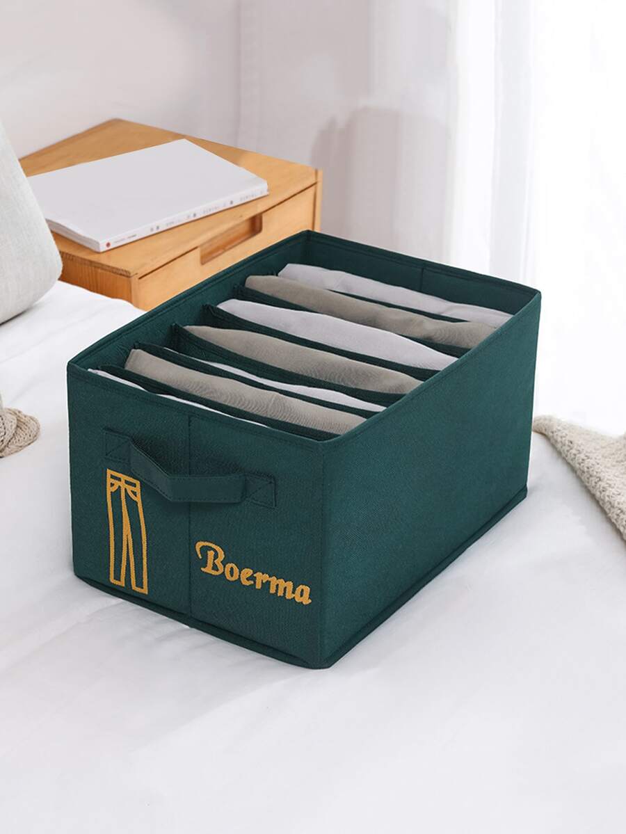 1pc Letter Graphic Clothes Storage Box - Multicolor - View 1