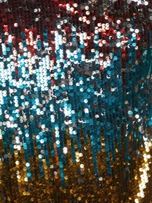 SHEIN BAE Colourblock Sequin Slip Dress - Multicolor - View 6