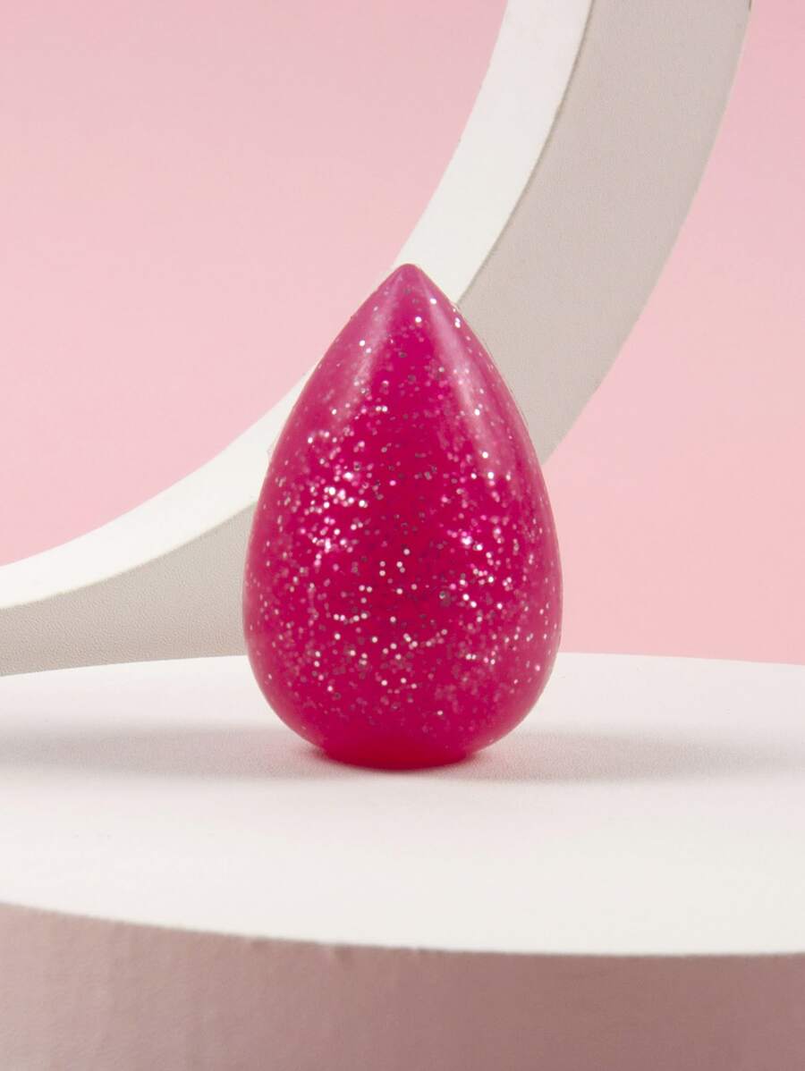 Spons Rias Silikon Berkilau 3D - Hot Pink - View 1