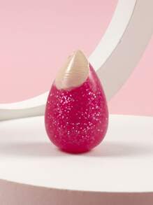 Spons Rias Silikon Berkilau 3D - Hot Pink - View 3