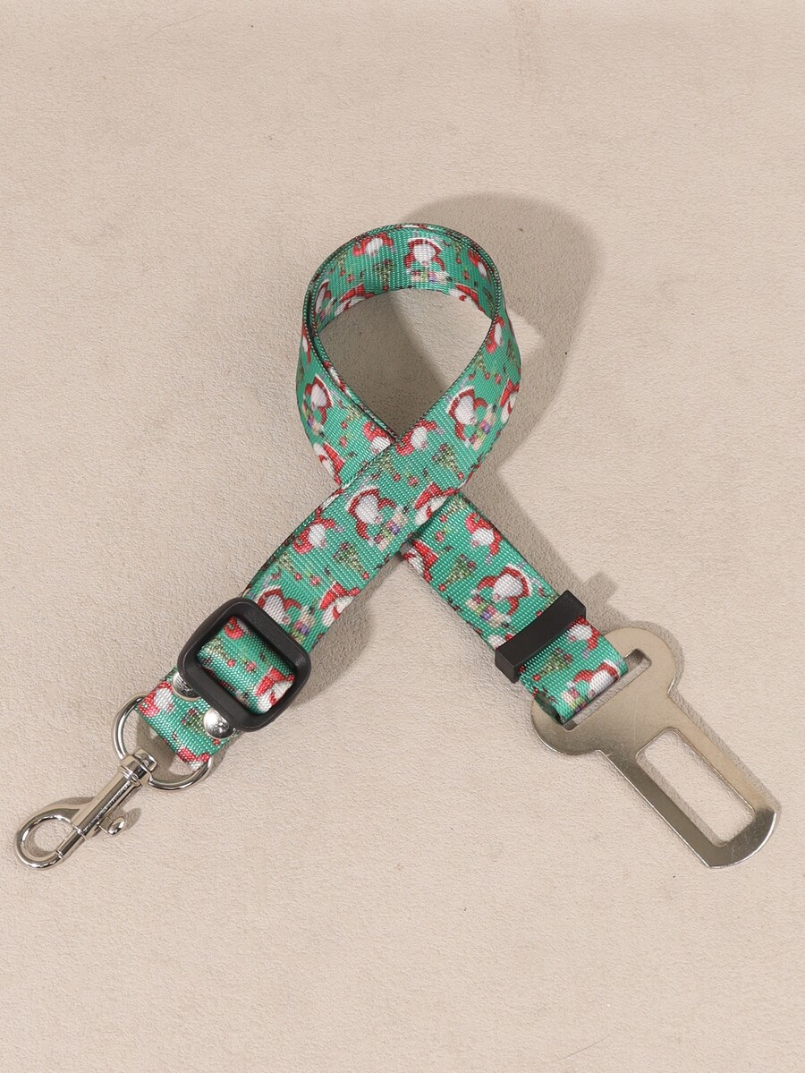 Pet Christmas Car Adjustable Safety Belt - Multicolor - View 1