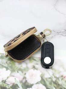 Premium Unisex Leopard & Crocodile Pattern Business Key Holder, Suitable For Kia, Chevrolet, Audi, Mercedes-Benz, Fiat, BMW, Peugeot - Multicolor - View 4