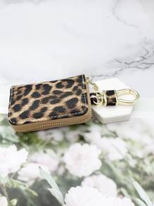 Premium Unisex Leopard & Crocodile Pattern Business Key Holder, Suitable For Kia, Chevrolet, Audi, Mercedes-Benz, Fiat, BMW, Peugeot - Multicolor - View 5