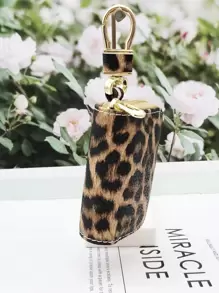 Premium Unisex Leopard & Crocodile Pattern Business Key Holder, Suitable For Kia, Chevrolet, Audi, Mercedes-Benz, Fiat, BMW, Peugeot - Multicolor - View 7