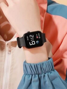 Niños Reloj electrónico unicolor - Negro - Ver 3