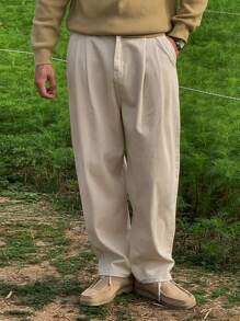DAZY Men 1pc Solid Slant Pocket Pants - Apricot - View 2
