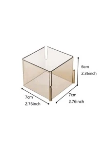 6pcs Clear Drawer Storage Box - Grey - View 3