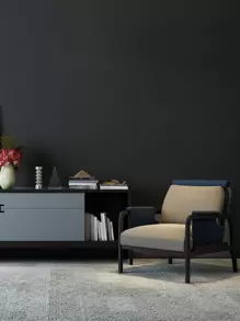 1pc Plain Waterproof Wall Paper,Renovation Stickers Peel Wall Panels,Wall Paper, Wallpapers,Spring Decoration Items Refresh Your Home,Rama Decoration Stickers - Black - View 2