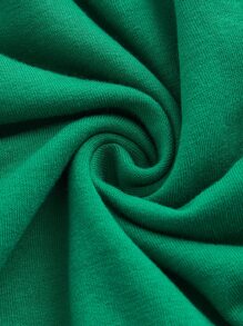 SHEIN MOD Pullover de hombros caídos pecho con fruncido bajo asimétrico