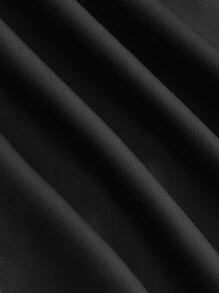 SHEIN BAE Cut Out Backless Ruched Wrap Hem Halter Dress - Black - View 3