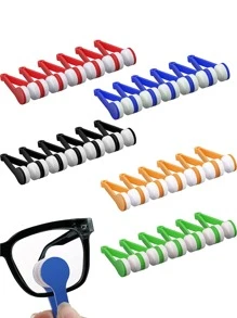 1pc Portable Random Color Mini Sun Glasses Cleaner Brush, Eyeglass Spectacles Cleaner, Eyeglass Brush Cleaning Tool - Multicolor - View 4