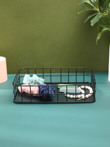 1pc Solid Jewelry Tray - Black - View 3