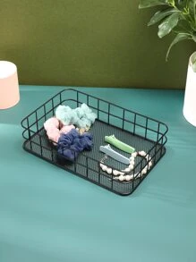 1pc Solid Jewelry Tray - Black - View 4