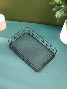 1pc Solid Jewelry Tray - Black - View 6