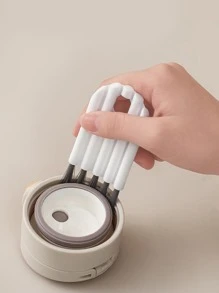 1入組塑料杯凹槽清潔刷，小型瓶杯清潔刷，適用於家庭，廚房，清潔物品