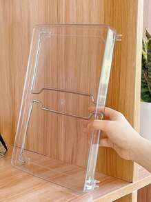 PC Rõ Ràng Có Thể Gập Lại Giá Đựng Đồ, Nhựa Đơn Giản Để Bàn Đa Năng Lưu Trữ Giá Đỡ Hộ Gia Đình - Trong sáng - Xem 4