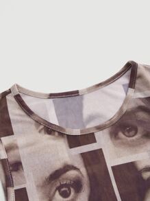 SHEIN MOD Figure Graphic Tank Top - Multicolor - View 3