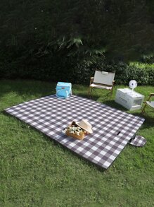 格紋圖案野餐地墊 - 彩色 - 查看 4
