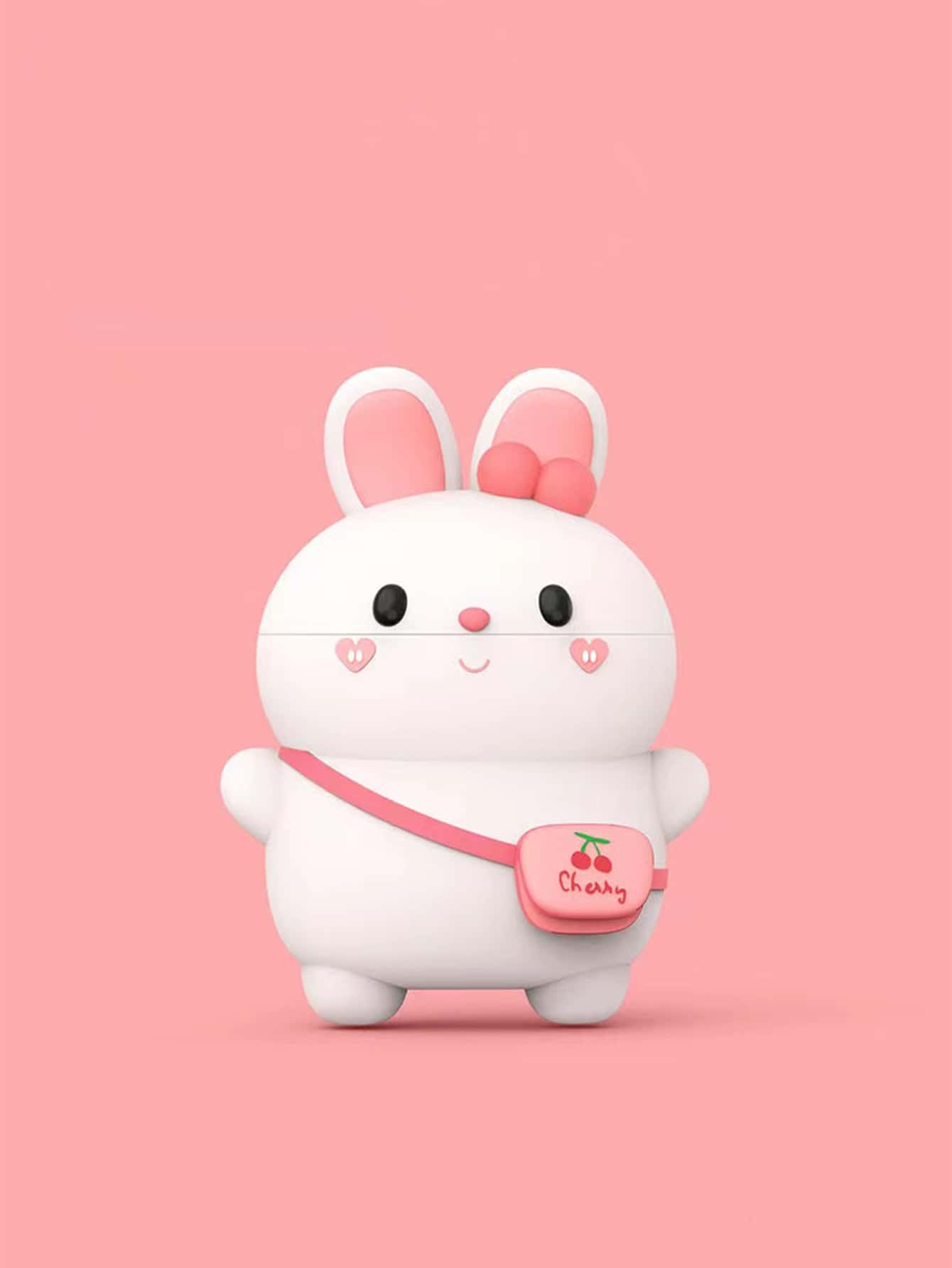 Hộp đựng thiết kế hoạt hình thỏ tương thích với Airpods - Nhiều màu - Xem 1