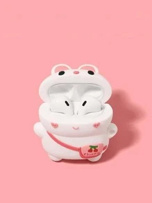 Hộp đựng thiết kế hoạt hình thỏ tương thích với Airpods - Nhiều màu - Xem 2